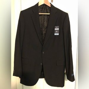 NWT Men’s Stafford Hopsack Charcoal Blazer 42R